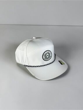 Houston Golf Club White Performance Rope-Trim Cap
